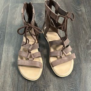Sorel Bailee Gladiator Sandals Brown Leather